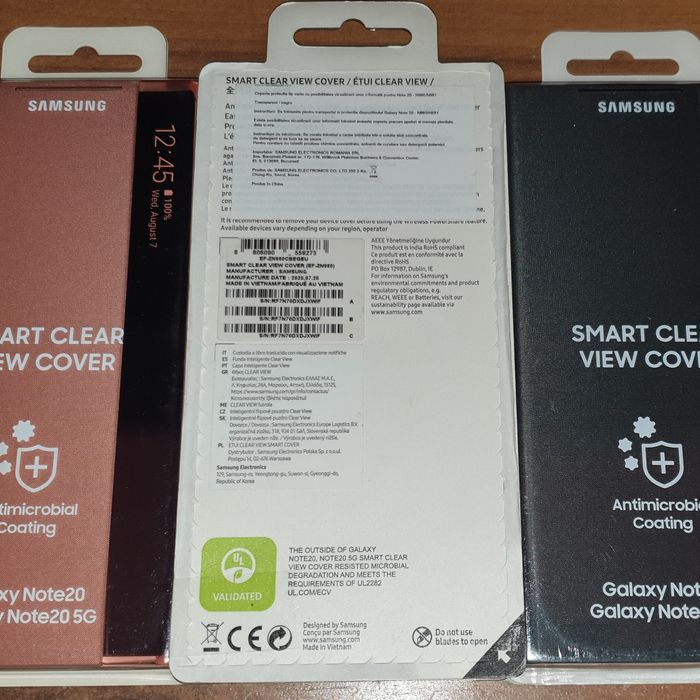 Husa activa originala Samsung Smart Clear View Cover Note20 Note 20 5G