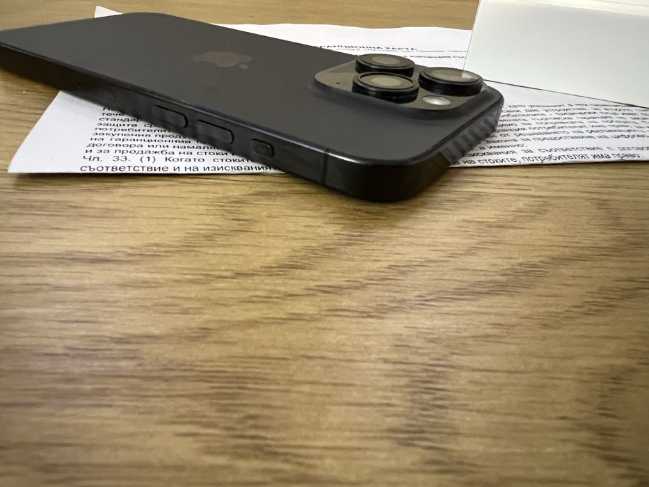 Бартер като нов IPhone 15 pro 256gb гаранция Йетел