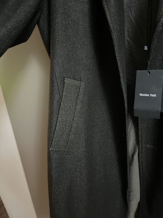 palton khaki Massimo Dutti