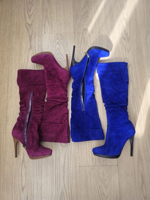 Сапоги синие фиолетовые 37 р.