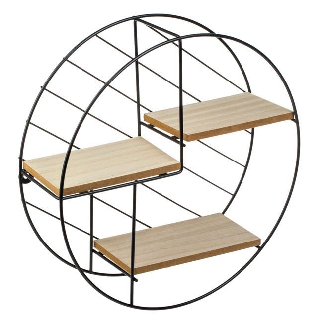 Кръгла стенна етажерка 30см