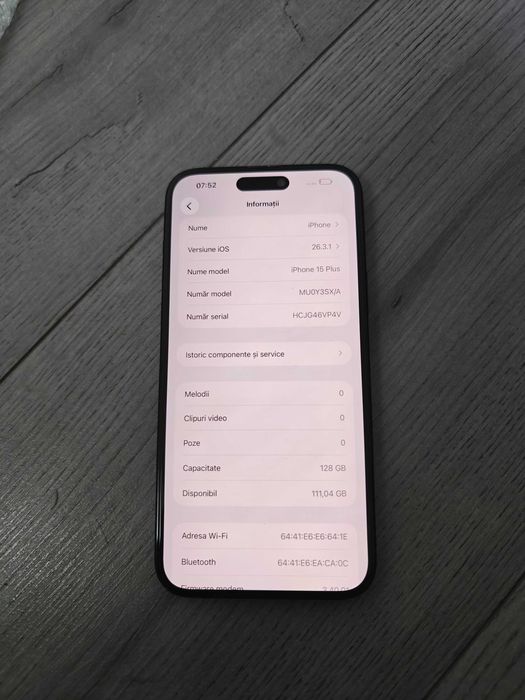 iPhone 15 Plus 128GB 97% baterie