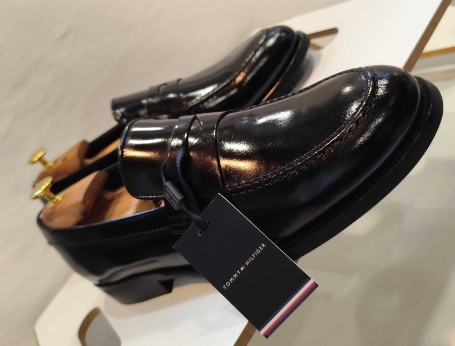 Pantofi loafer 44 44.5 penny Tommy Hilfiger NOI piele naturala