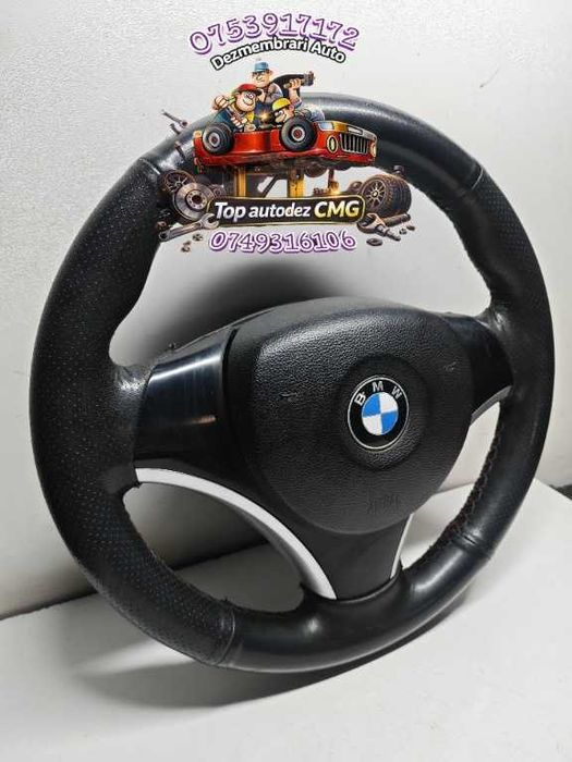 Volan BMW seria 1 3 E81 E82 E87 E88 E90 E91 E92 E93 X1 sport cu airbag