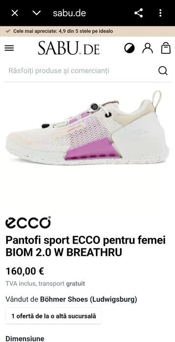 Adidasi ECCO Biom 2.0 W Breathru marimea 40 - 40,5 - 41, zero km