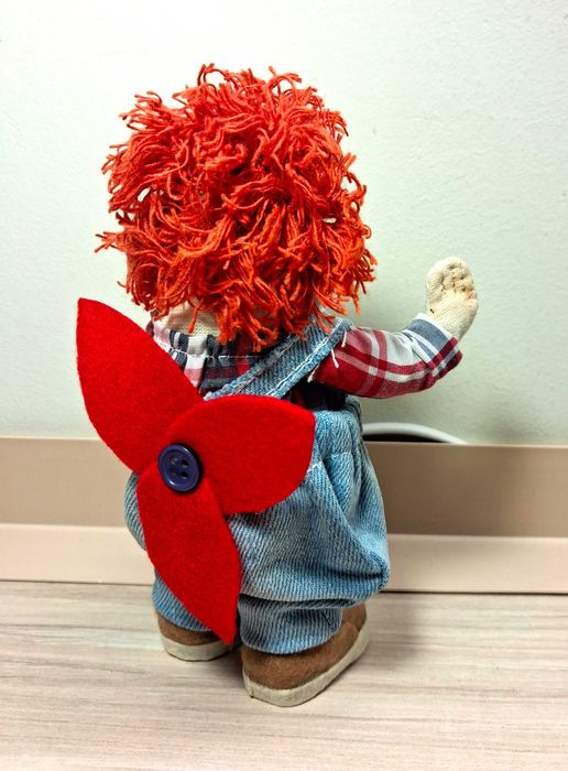 Кукла Карлсон. Фрекен Бок. Ръчно изработена.