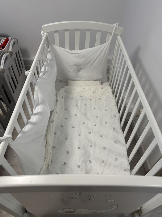 Pat lemn copii + saltea