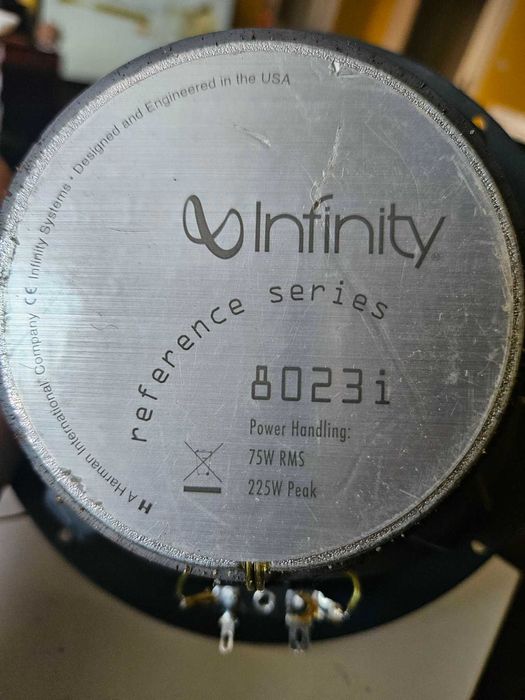 Infinity reference 8023i, 20 см. диаметър коаксиални тонколони.