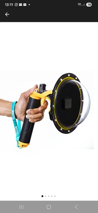 Dome Subacvatic Telesin pentru GoPro Hero 9, 10, 11 si 12, cu diametrul de 15.24cm. - nou