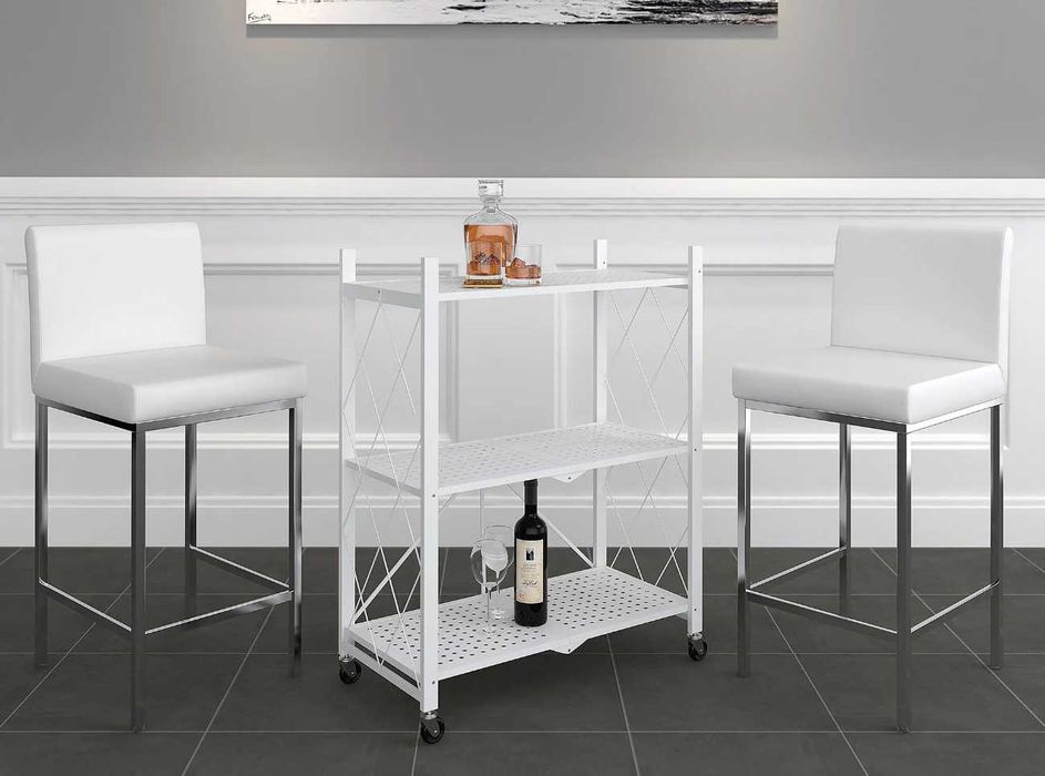 Доставка. Cкладной стеллаж с колесом 3 этаж s15