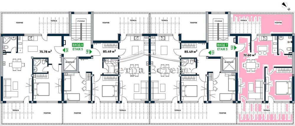 Продава се Двустаен апартамент в к.к. Св.Св. Константин и Елена - 118 кв.м за 1062 €/кв.м - Снимка #6