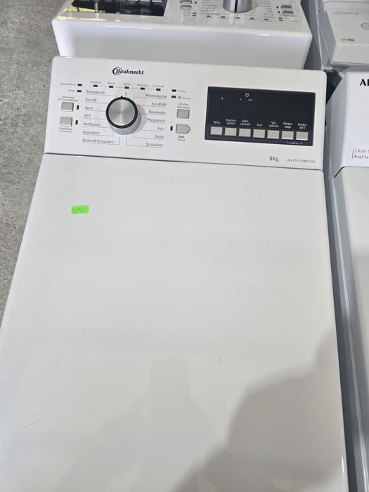 Нова инверторна пералня с горно зареждане Bauknecht 6 кг
