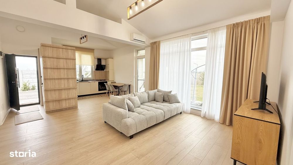 Inchiriez casa 4 cam Corbeanca, 500mp teren, cartier privat, liniște