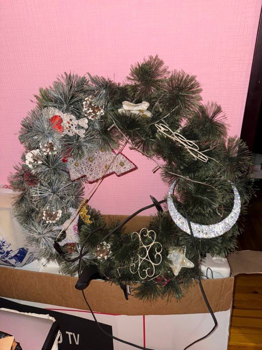 Ёлка, венок в подарок