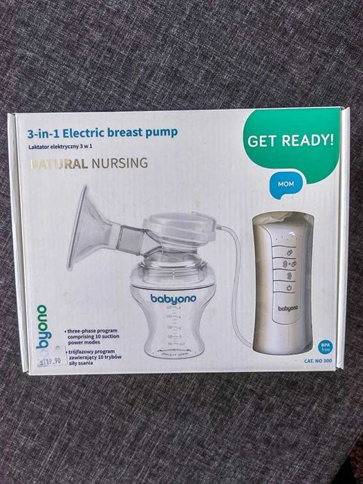 Електрическа помпа за кърма Babyono - 3 в 1, Natural nursing