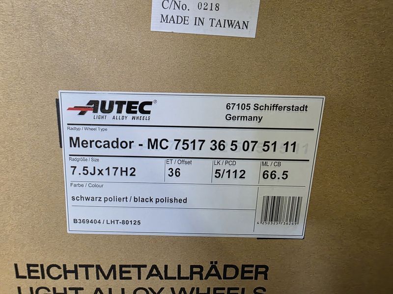 17цола 5х112 Vw Audi Mercedes Skoda 5x112