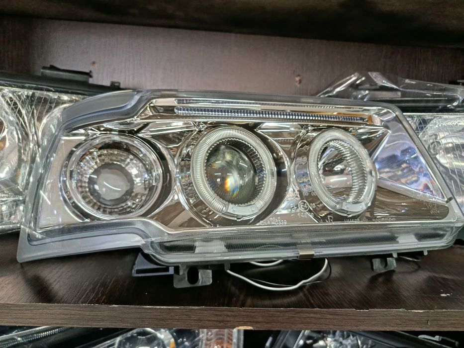 Тюнинг фары Audi 80 B4 2 вида Моноблоки