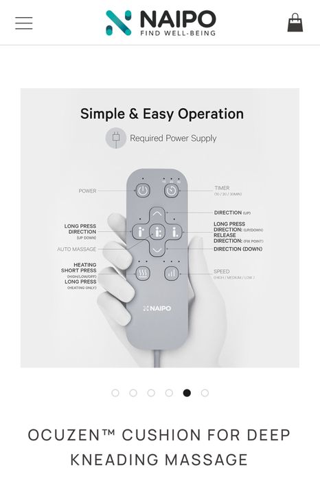 Масажен уред Naipo oCuZen S