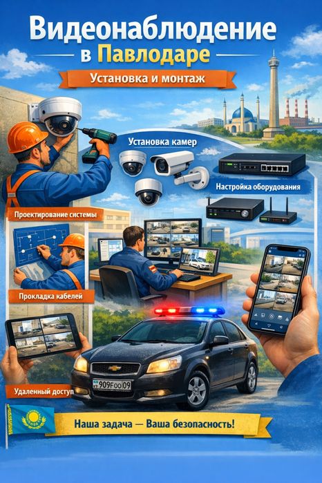 Установка видеонаблюдения