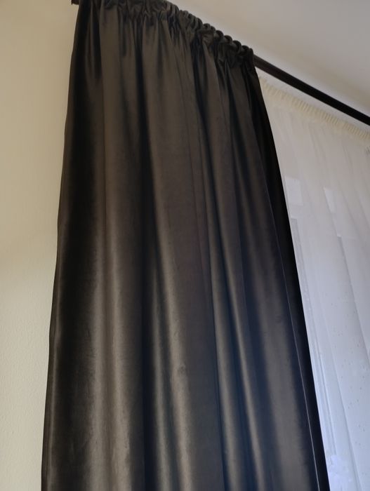Draperii catifea wenge