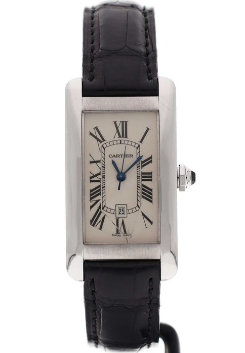 Ceas Cartier Tank Américaine Ref. 2490 Aur Alb 18K Automatic