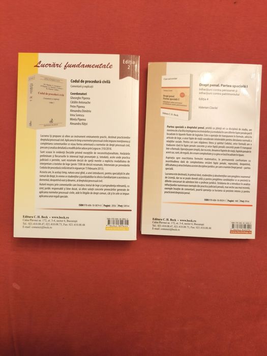Pachet Cod Civil+ Cod Penal- ediție 2020 - pt studenți Drept