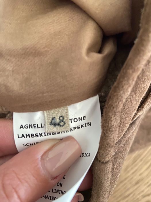 Geaca bomber din piele si blana naturala