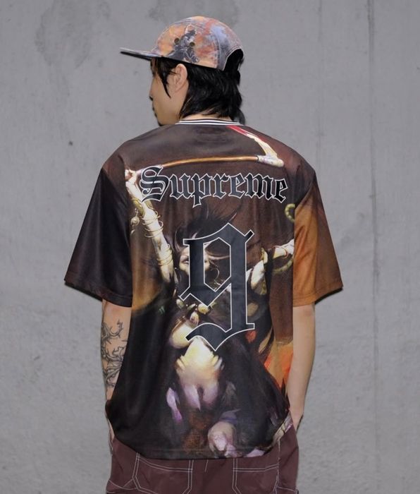SUPREME x Frank Frazetta унисекс тениска джърси оувърсайз  размер XL Н