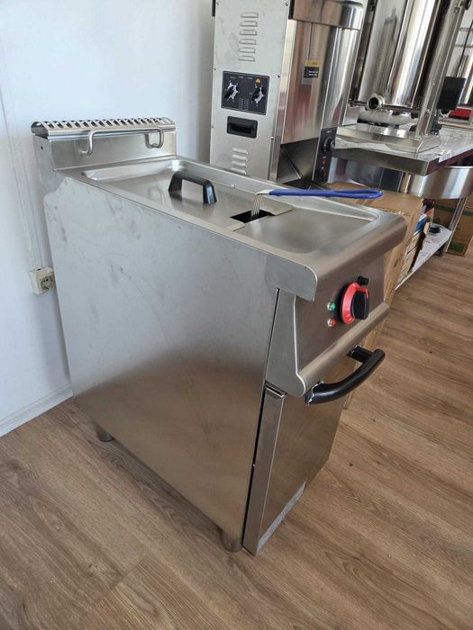 Friteuza profesionala 380V cu dulap robinet golire -TRANSPORT GRATUIT