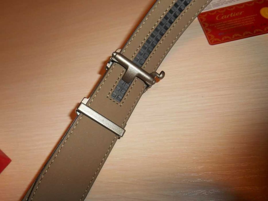 Мъжки дамски колан Cartier естествена кожа