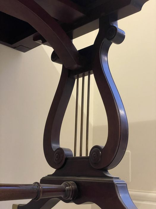 Masă de birou antică cu role