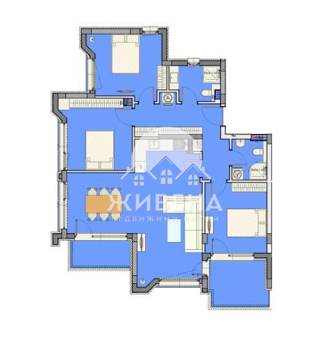 Продава се Четиристаен апартамент в к.к. Св.Св. Константин и Елена - 141 кв.м за 2042 €/кв.м - Снимка #4