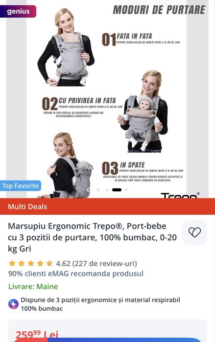 Vand marsupiu trepo (20 kg )