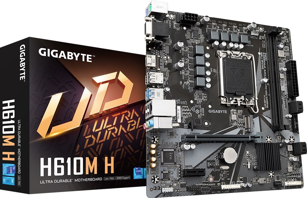 H610M + 12400f.
