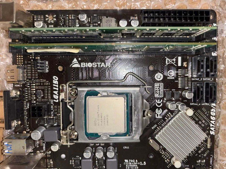 BIOSTAR H81MHV3 + Intel i5 4670 LGA 1150
