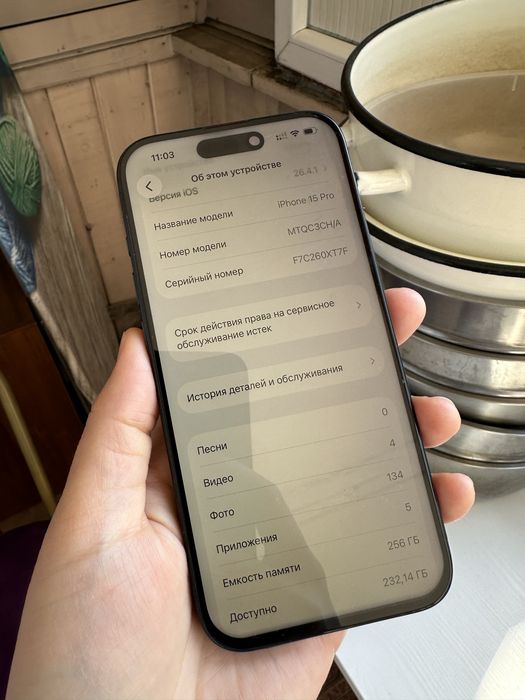 Iphone 15 pro 256гб 83%