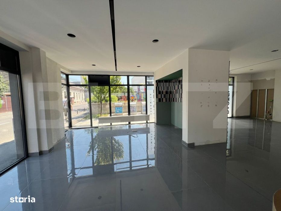 Spatiu comercial, cu vitrina si vizibilitate maxima, 124 mp - Marasti