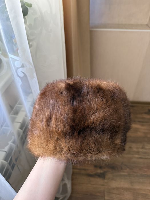 Норковая шапка мужская