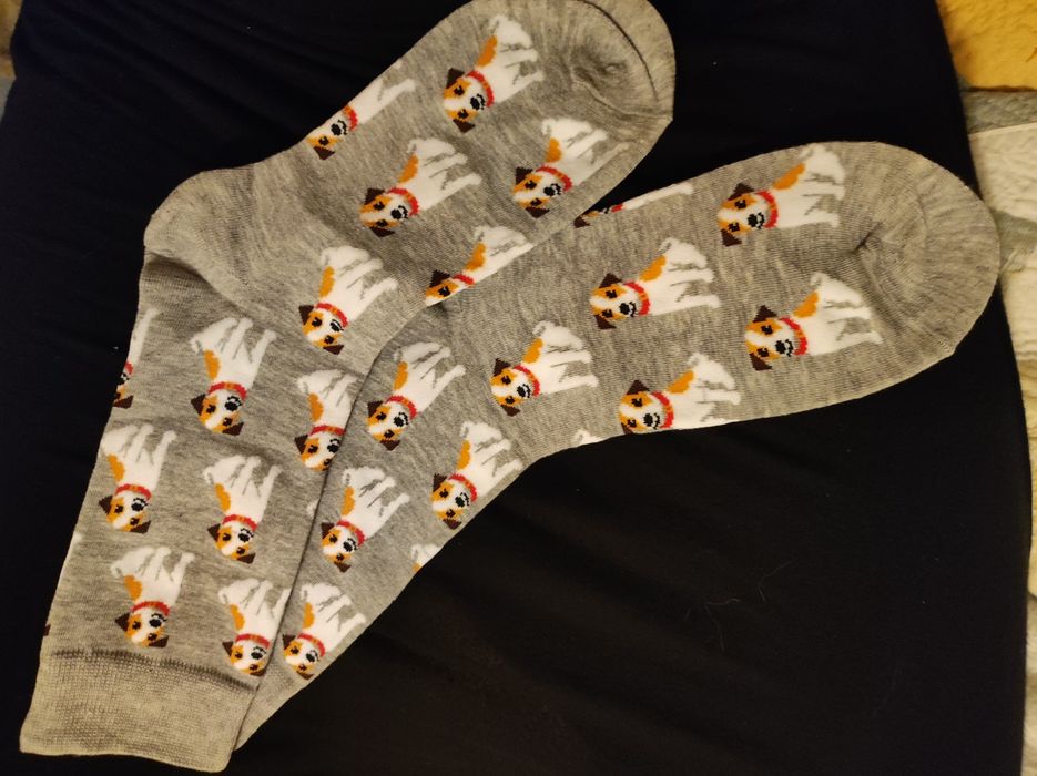 Ключодържател и чорапи на джак ръсел