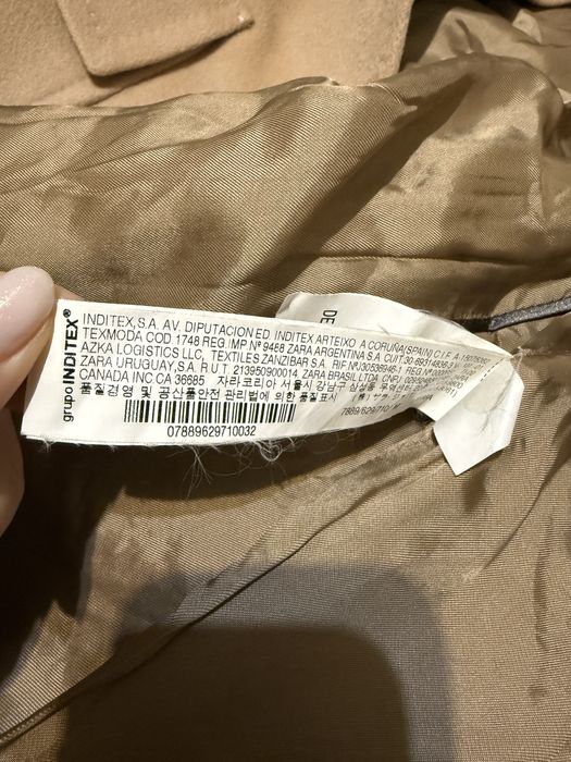 Palton zara lana crem