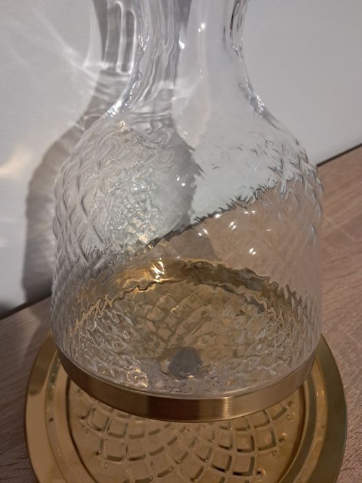 Въртящ се кристален декандер  ;кана ;за вино