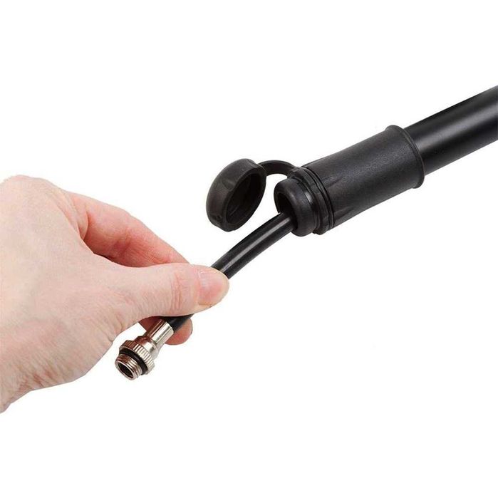 Мини помпа M-WAVE с маркуч, Универсална, Алуминиева, 190мм / 89г