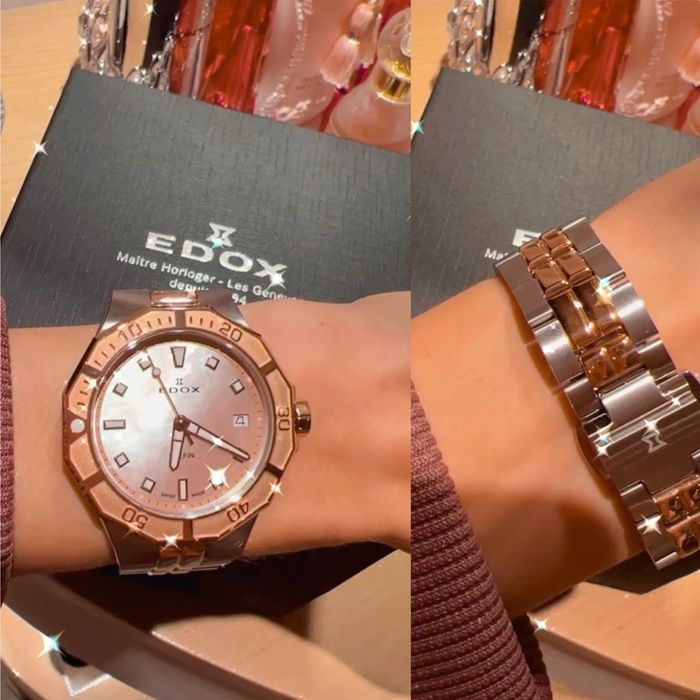 EDOX Delfin Diver Lady Дамски Часовник Швейцарски