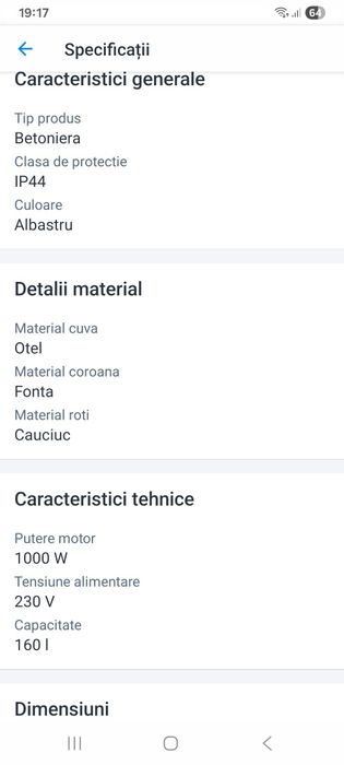 Betoniera de vânzare!!!