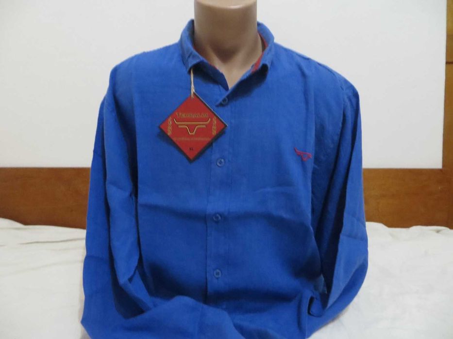 Мъжки ленени ризи с дълъг ръкав Olly Gan, Zara,  Benetton