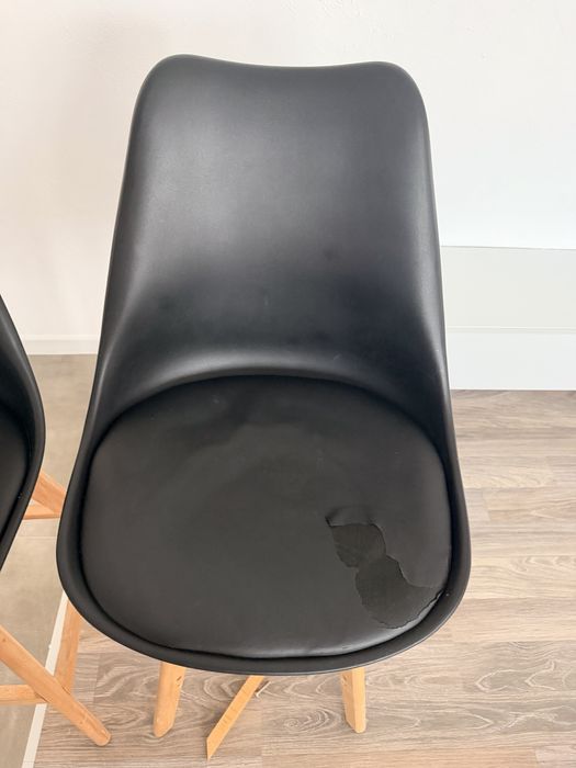 Scaun bar negru x 2 bucati