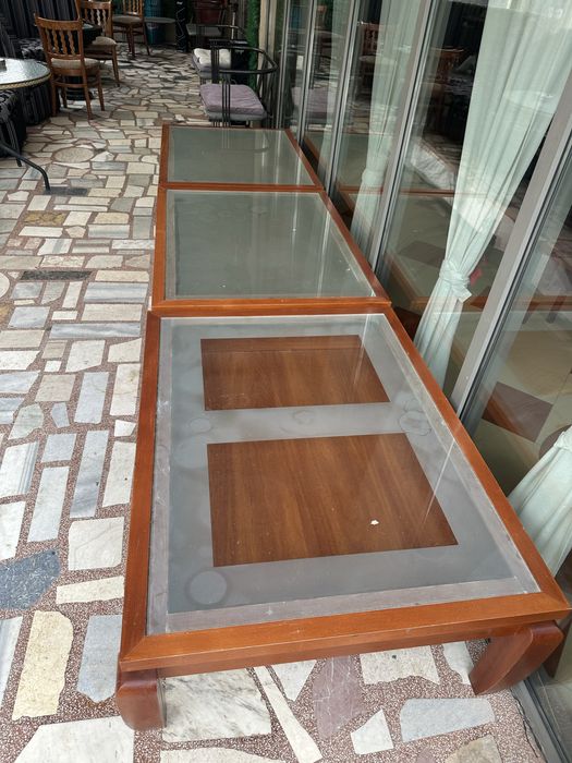 Ниски маси 3 бр от заведение използвани