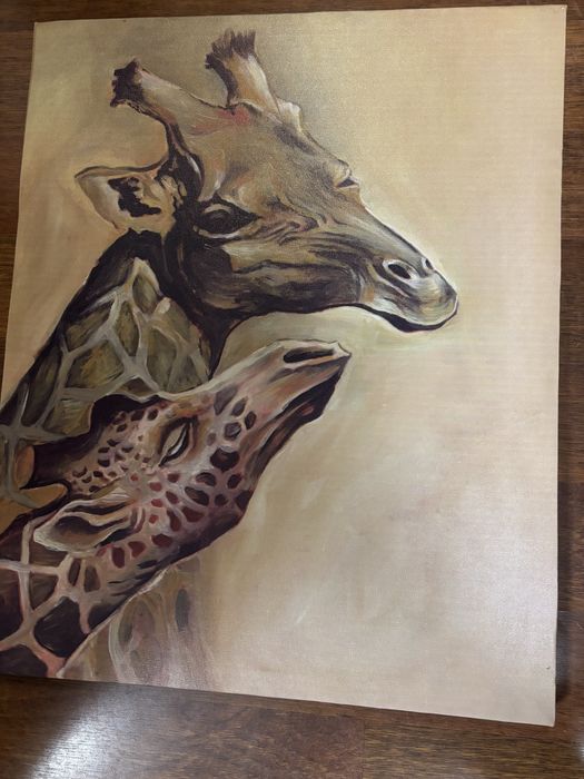 Картина с жирафи