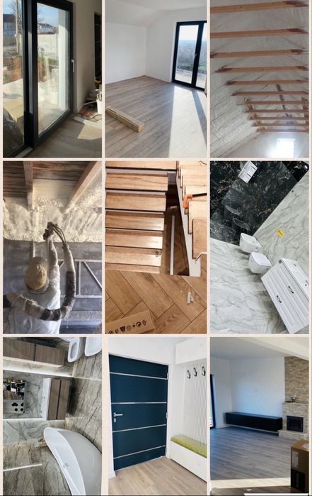 Casa P+M, Q-fort tâmplărie/gaze/încalzire în pardoseală/Carcea