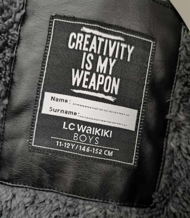 Waikiki дебело кожено яке с подплата р-р 146- 152 см.